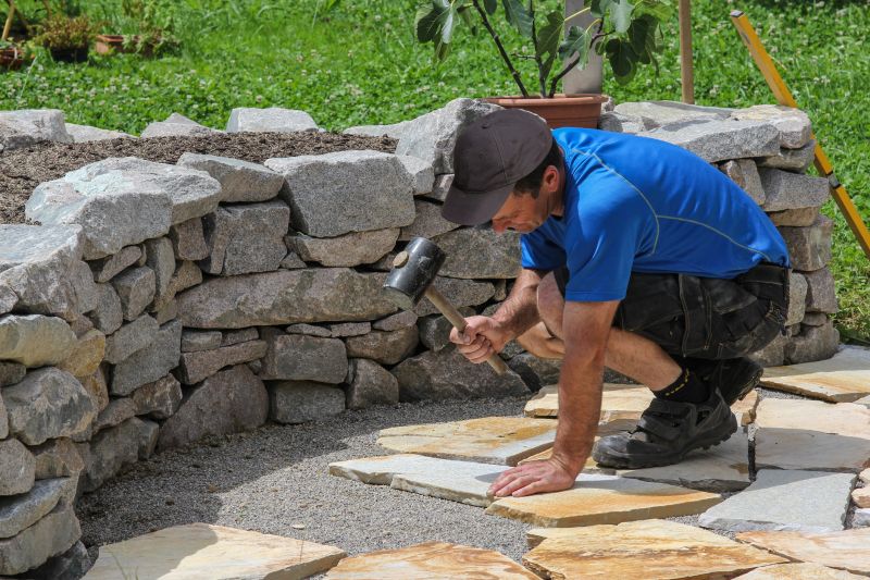 Landscape Stone Installation