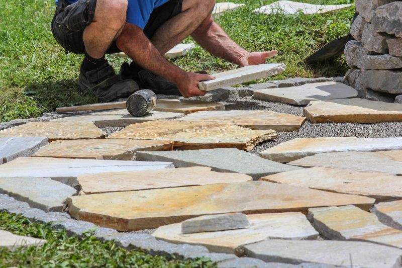 Landscape Stone Installation